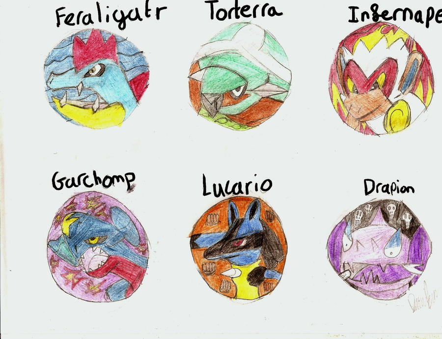 Pokemon Team by SpiderLeopard on DeviantArt