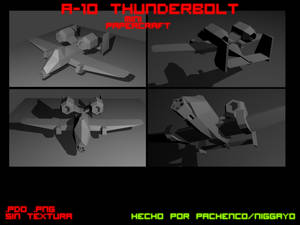 A-10 Thunderbolt Mini Papercraft