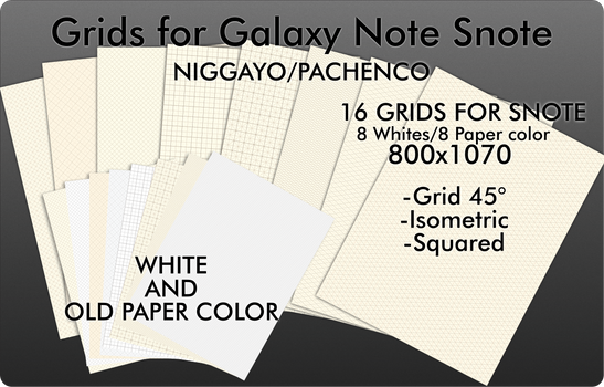 Grids for Galaxy Note (Snote)