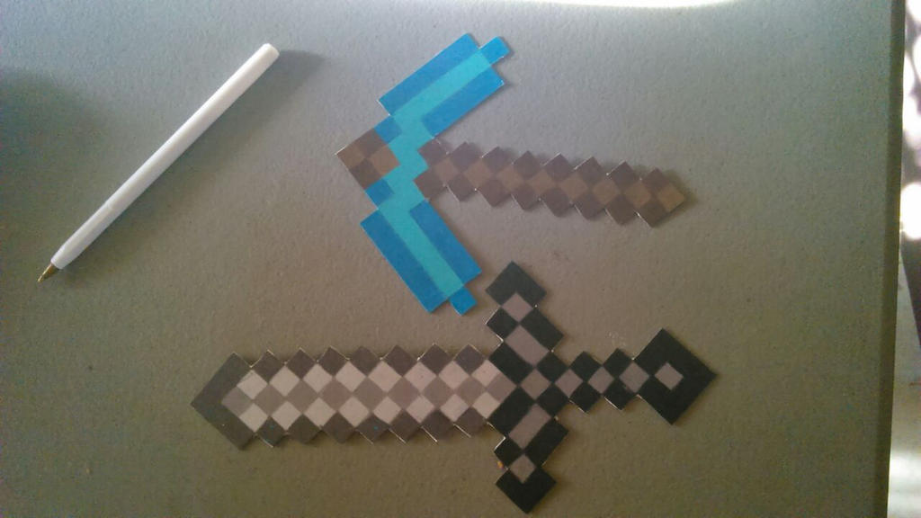 Two Minecraft Tools minecraft Tools by Fairyhatty on DeviantArt
