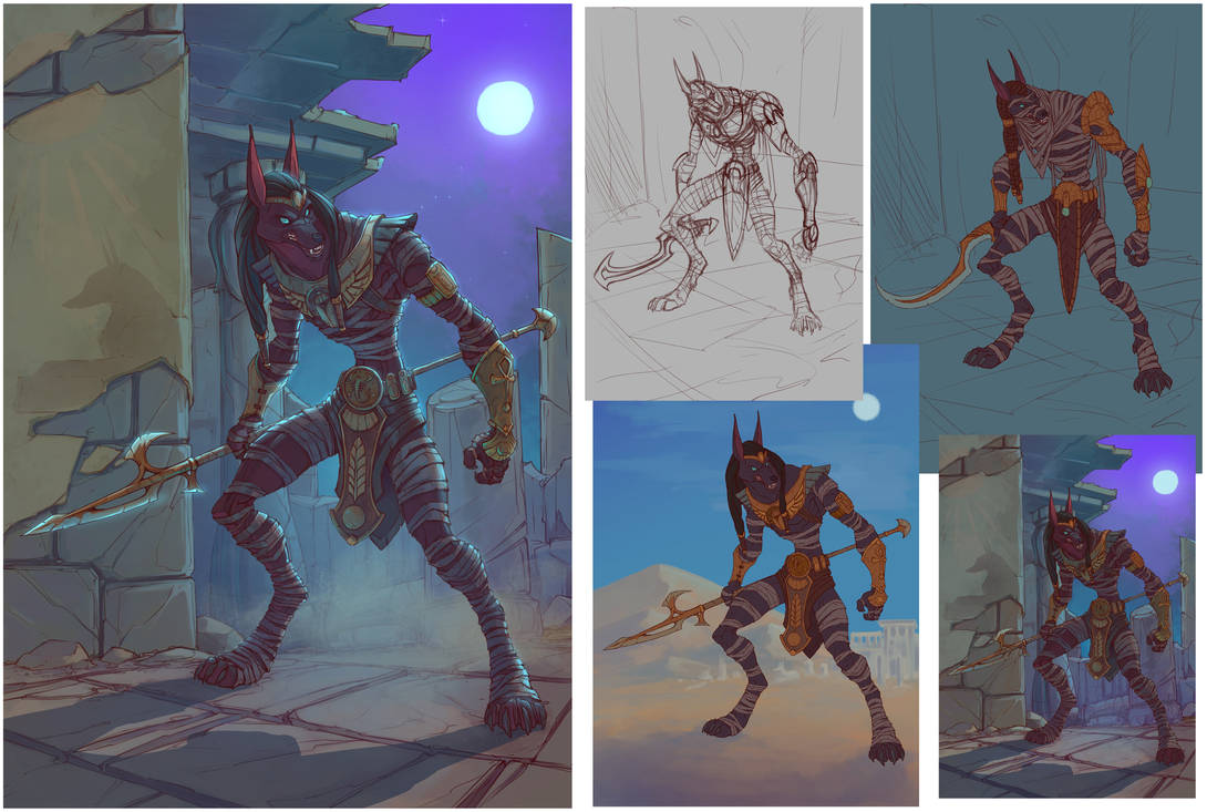 Netty Raff Art Anubis Werwolf Art by RaffArtt on DeviantArt