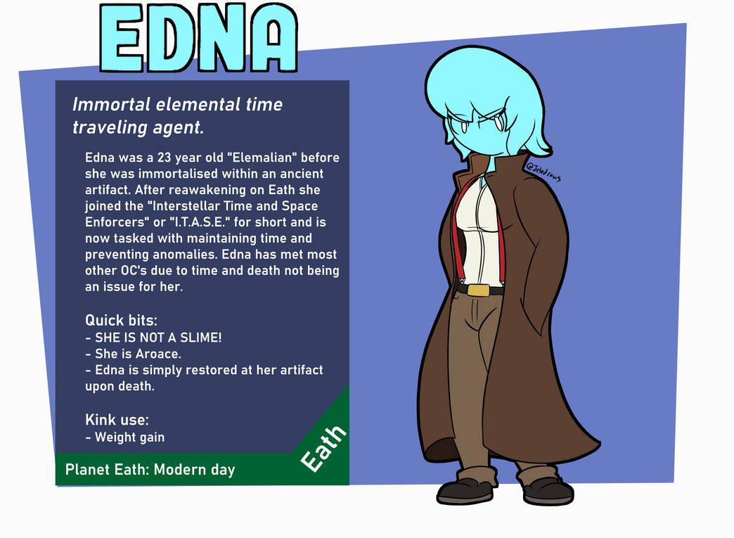Edna lore sheet by Jeledraws on DeviantArt