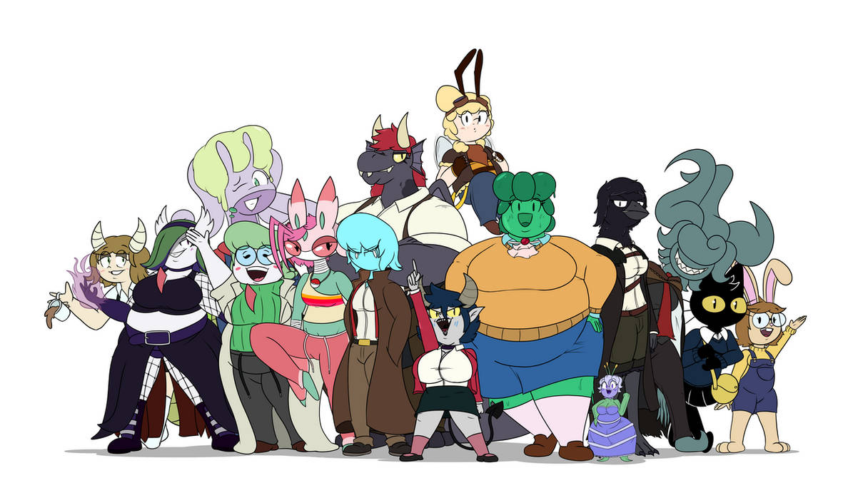 Oc Group Base Prom OC group shot by Jeledraws on DeviantArt
