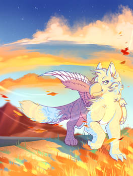 An Autumn Breeze || Fullbody Commission