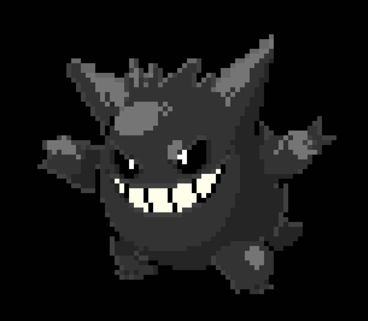 Pokemon] Pixel Shiny Gengar by HachiDQueen on DeviantArt