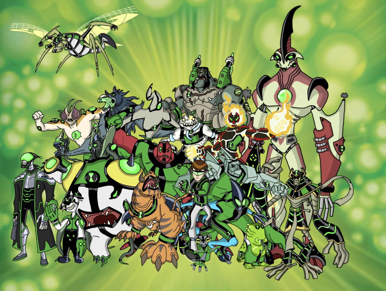 original ben 10 aliens, Ben 10, the original 10 aliens by ~Cyborgchimp on  deviantART