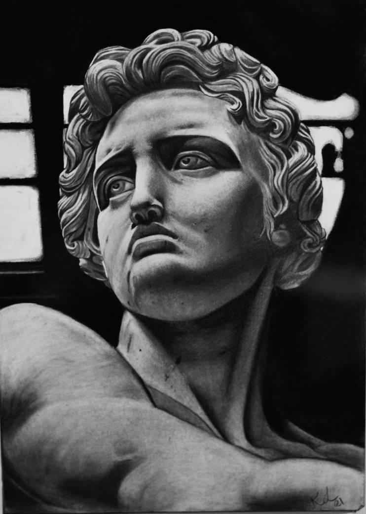 David Marble statue by kristinloft on DeviantArt