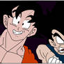 Goku and Vegeta Funny Faces