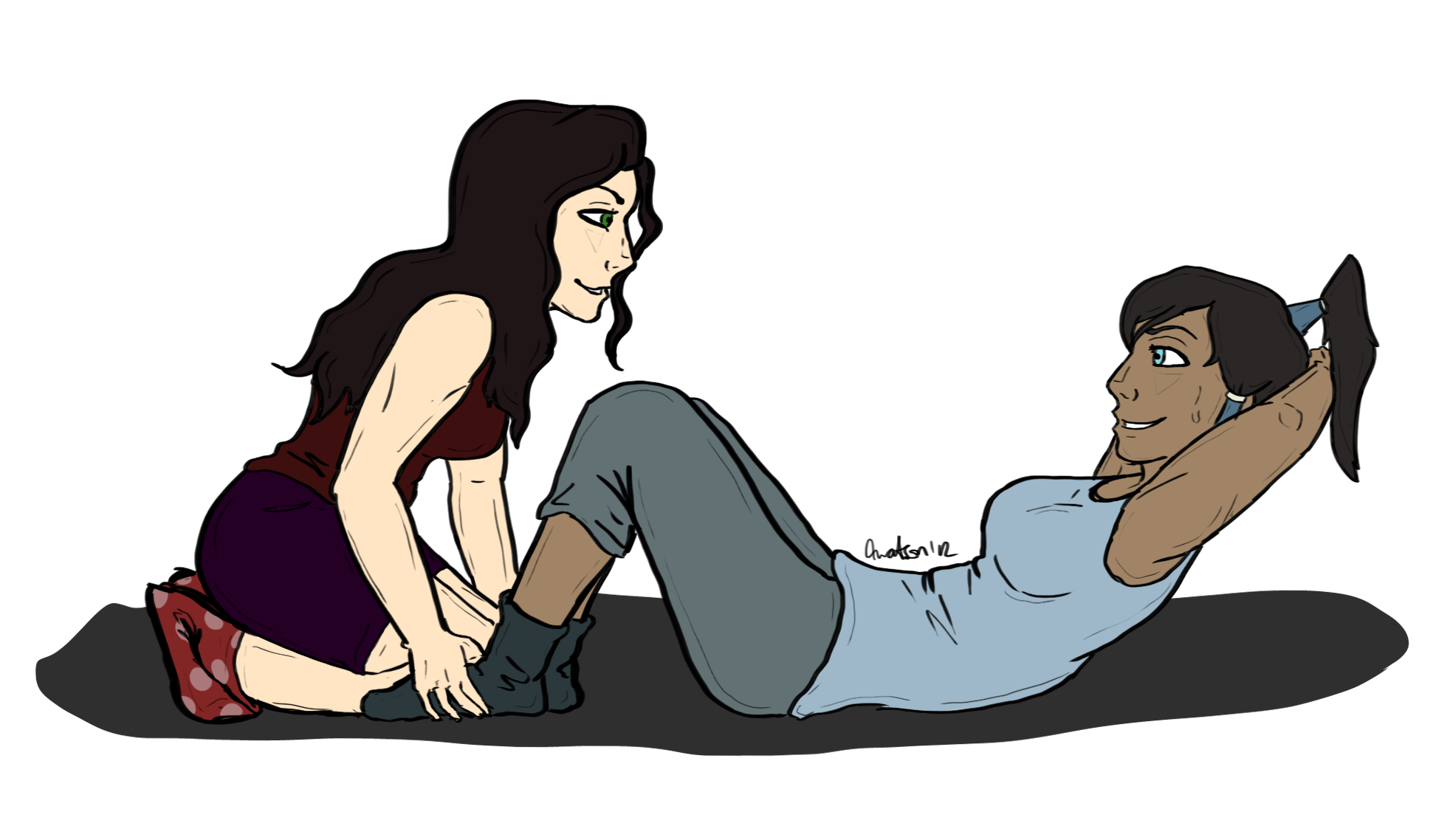 Korrasami Week: Day 3: Work Out