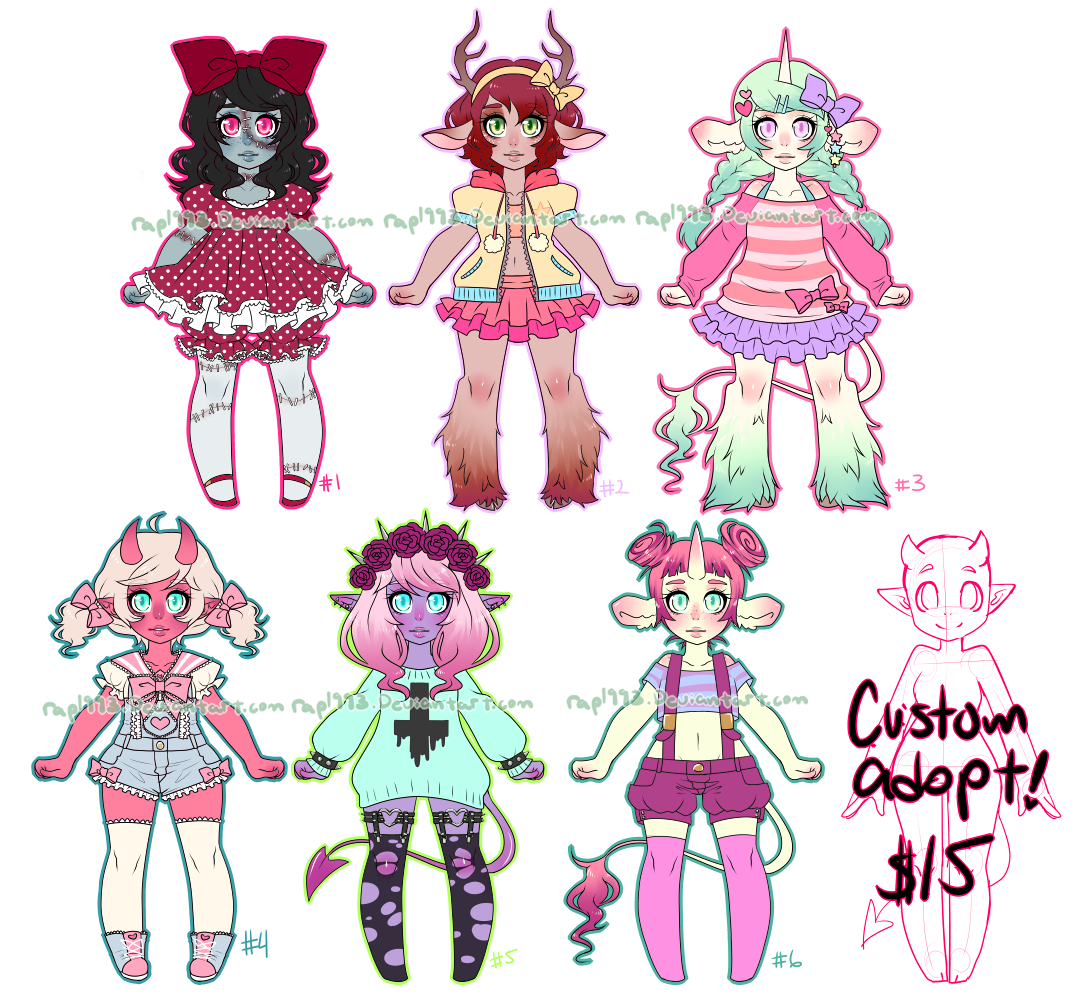 Monster Girls Adopts Auction CLOSED!