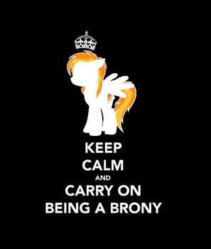 Keep calm and carry on being a brony - Spitfire