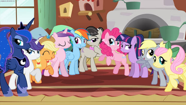 Every pony with pony tails :D