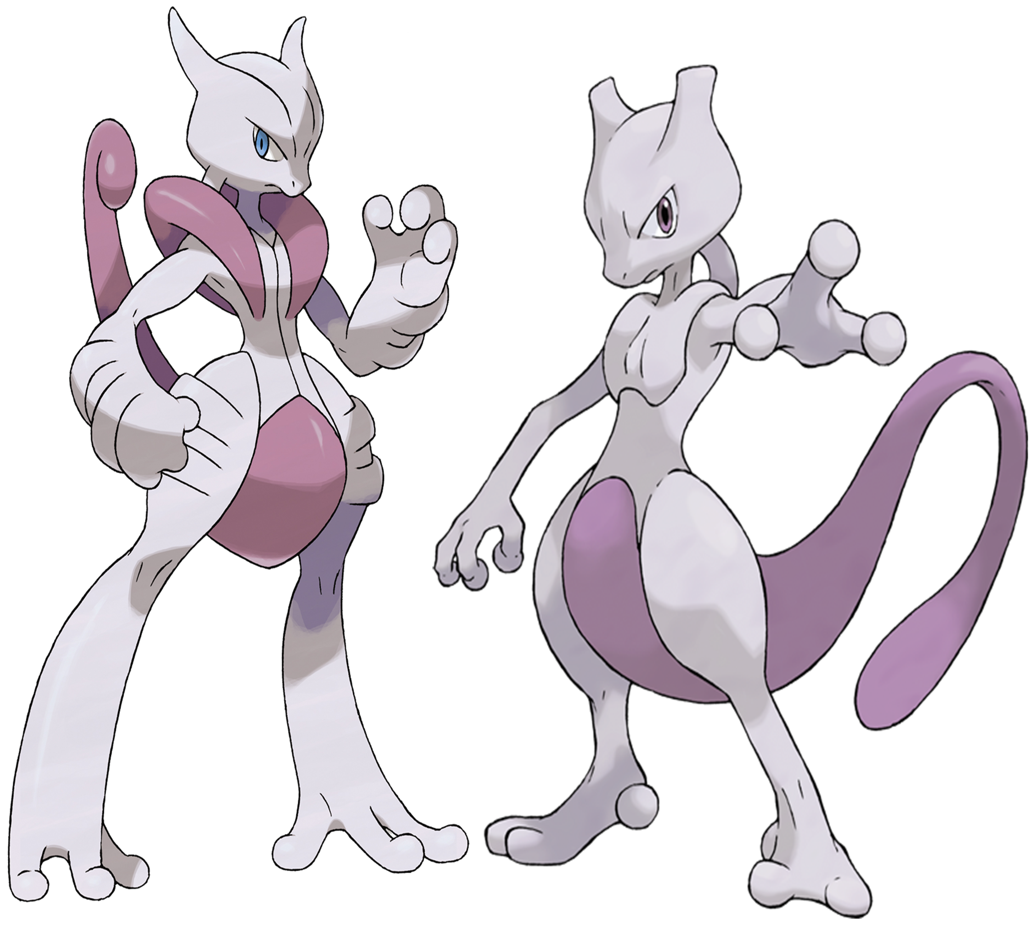 Mewtwo And Mega Mewtwo X by Frie-Ice on DeviantArt