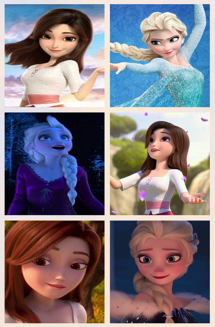 SnowElsa Collage by Frie-Ice on DeviantArt