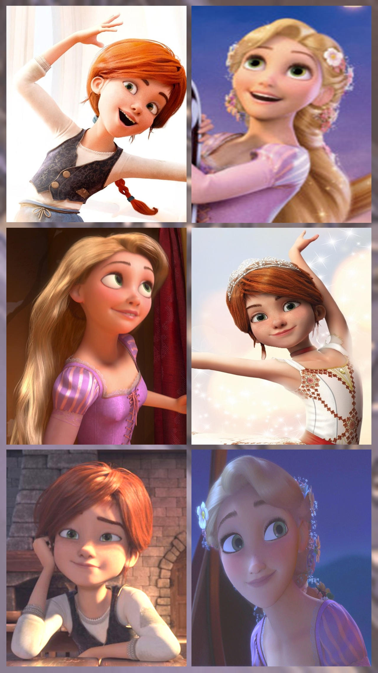 Felicie and Rapunzel Collage by Frie-Ice on DeviantArt