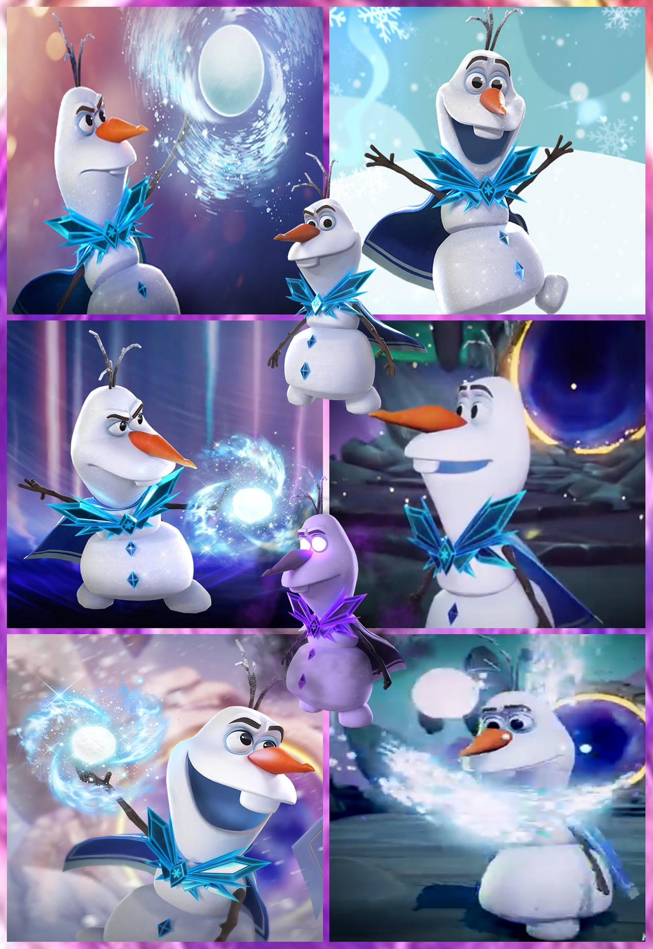 Olaf Rearranges Mirror Olaf Collage by Frie-Ice on DeviantArt