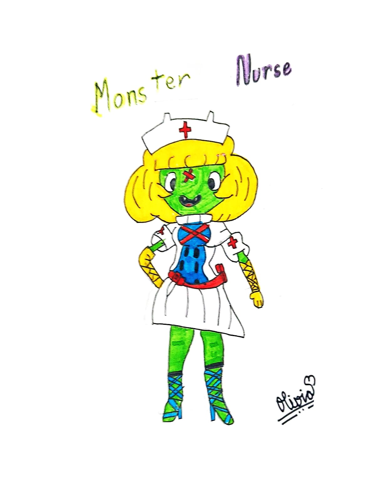 Monster. Rn Monster Nurse by PinkCrowns on DeviantArt