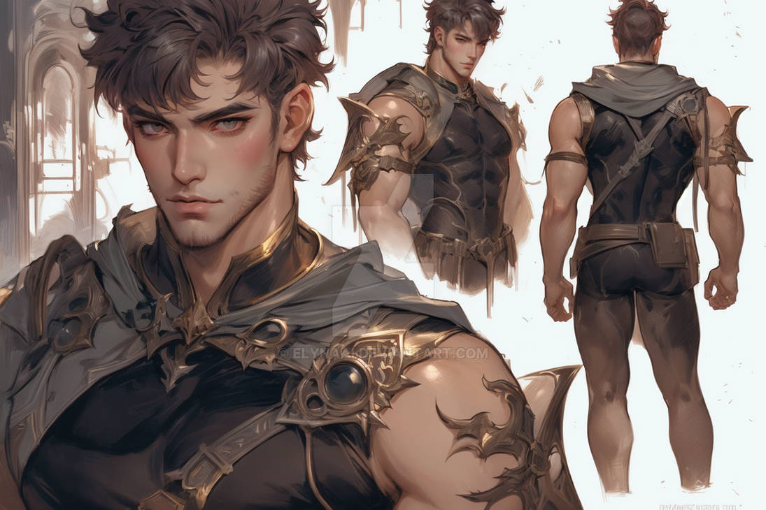 Character Build Reference Character Design Reference Sheet #12 by ElynaAI on DeviantArt