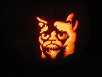 Grumpy Cat Pumpkin p2