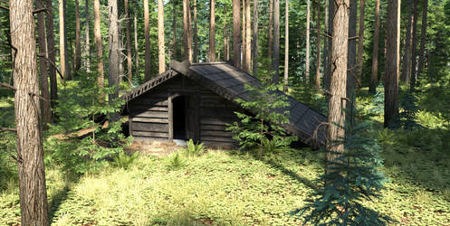 Viking Home in the Woods