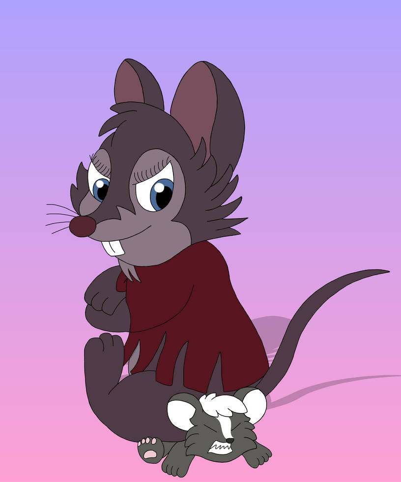 The brave mouse faces the skunk by RayTheMouse on DeviantArt