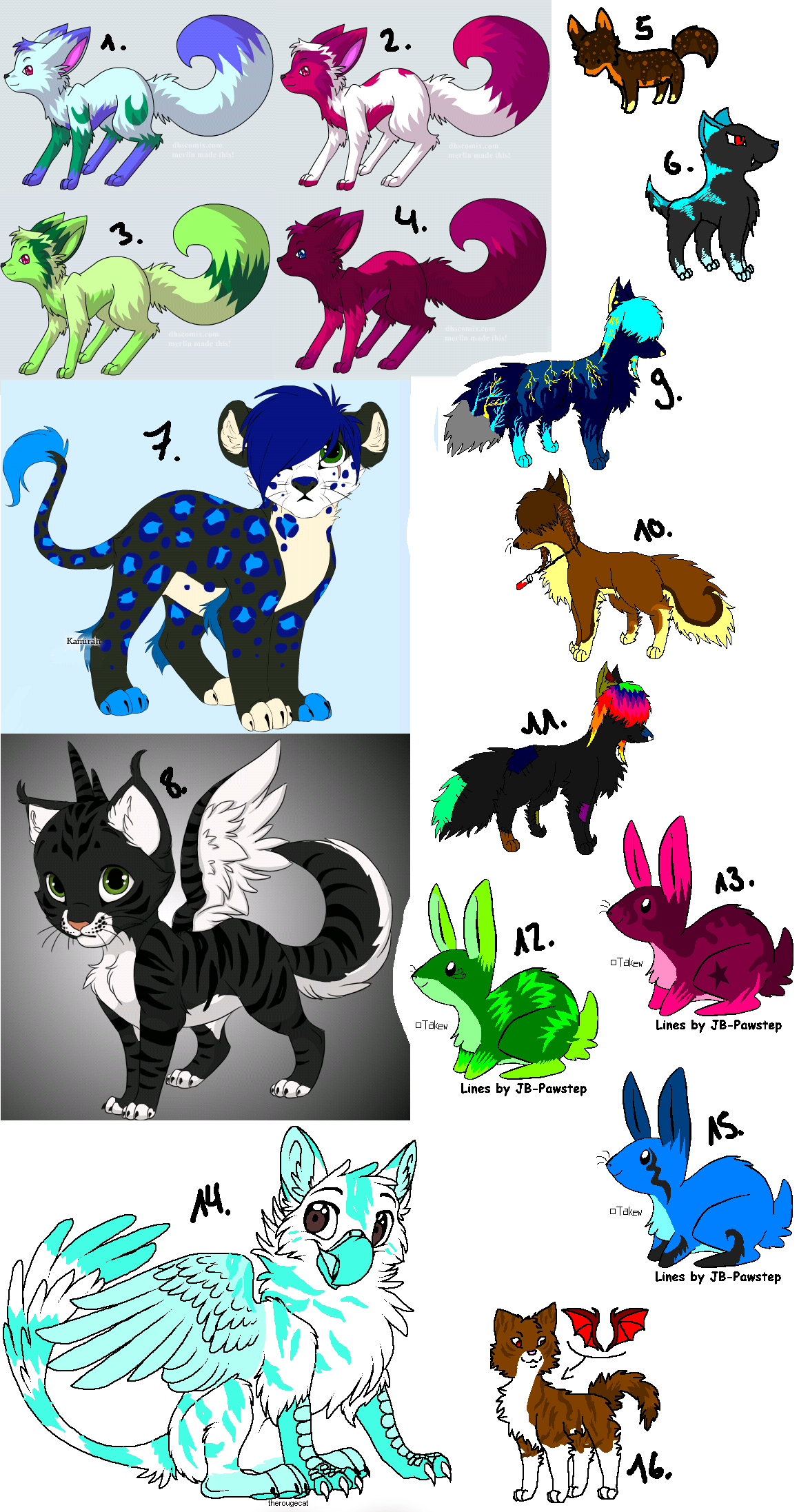 Big mixed adoptable batch XD