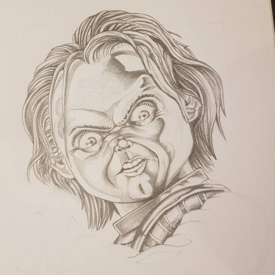 Chucky Y Rapper Drawing Chucky drawing fan art by MartySaelens on DeviantArt