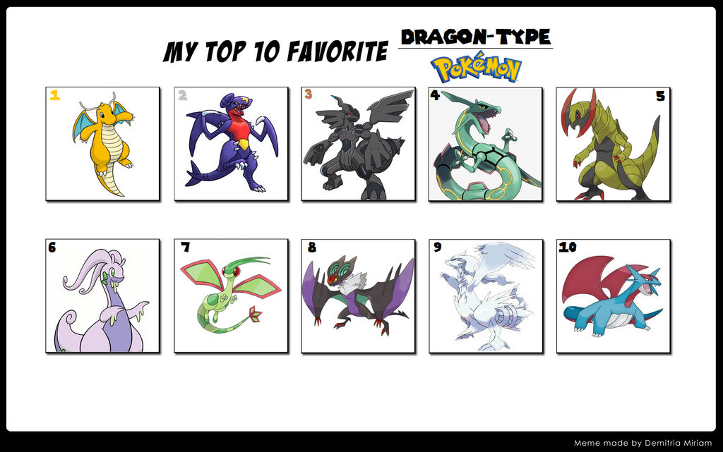 Qual melhor pokemon dragão?