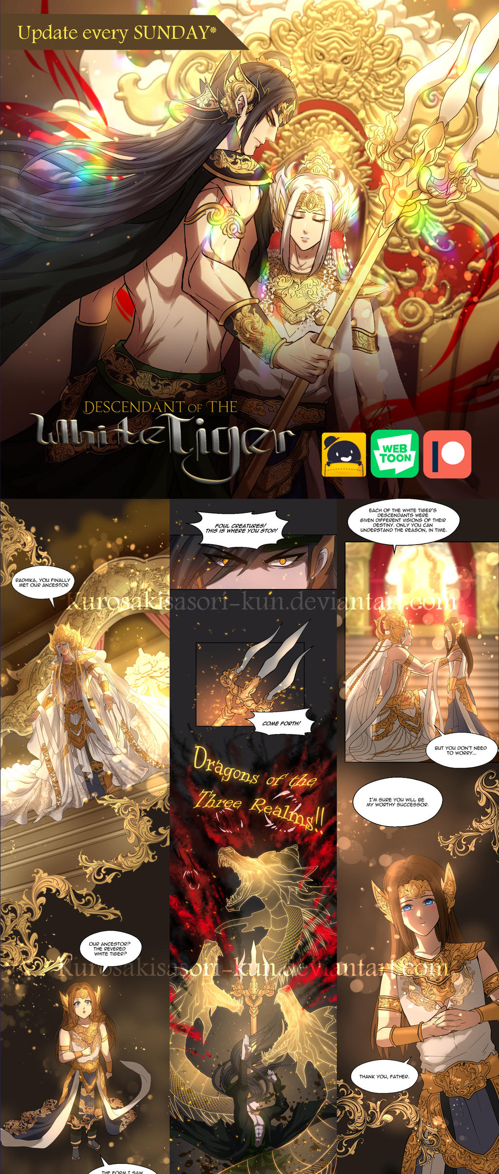 Descendant of The White Tiger webtoon by KurosakiSasorikun on DeviantArt
