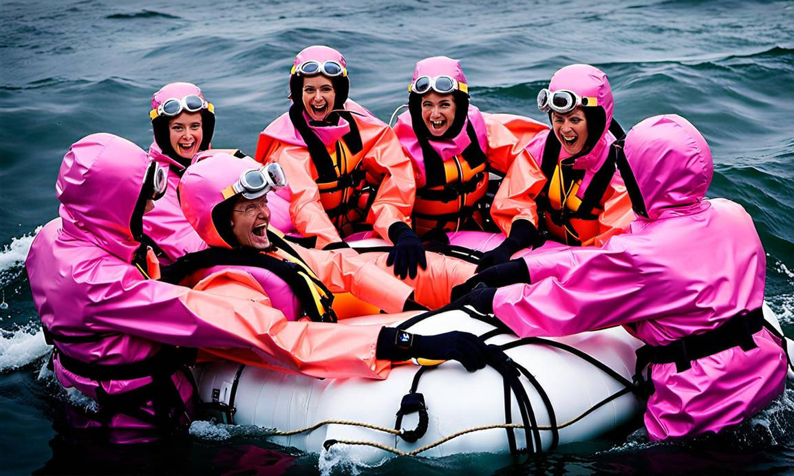 The Life Raft As Capsized And Is Now Upside Down I by home1832 on ...
