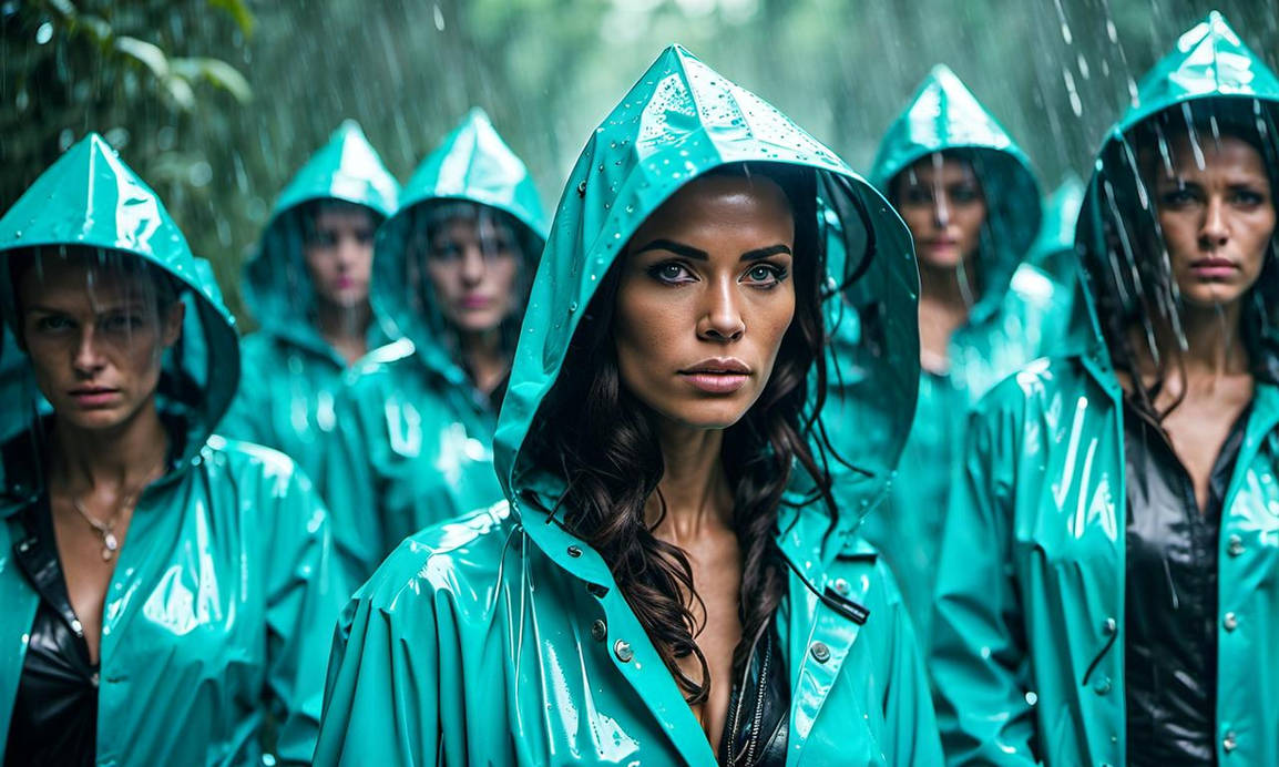 4 ladies in an extreme rain storm in the Amazon ra by home1832 on ...