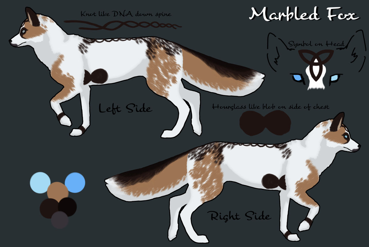 Marbled Fox for Elise by Revveri on DeviantArt