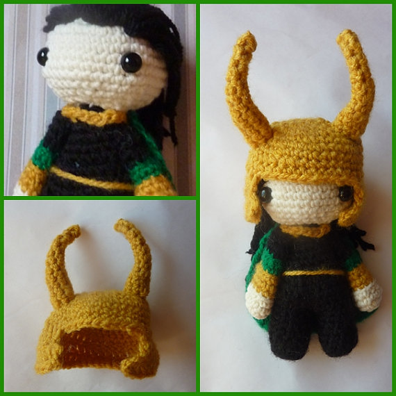 chibi Loki - amigurumi doll (made on order)