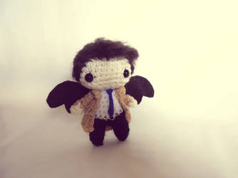 Miniature Castiel from Supernatural - SPN amigurum