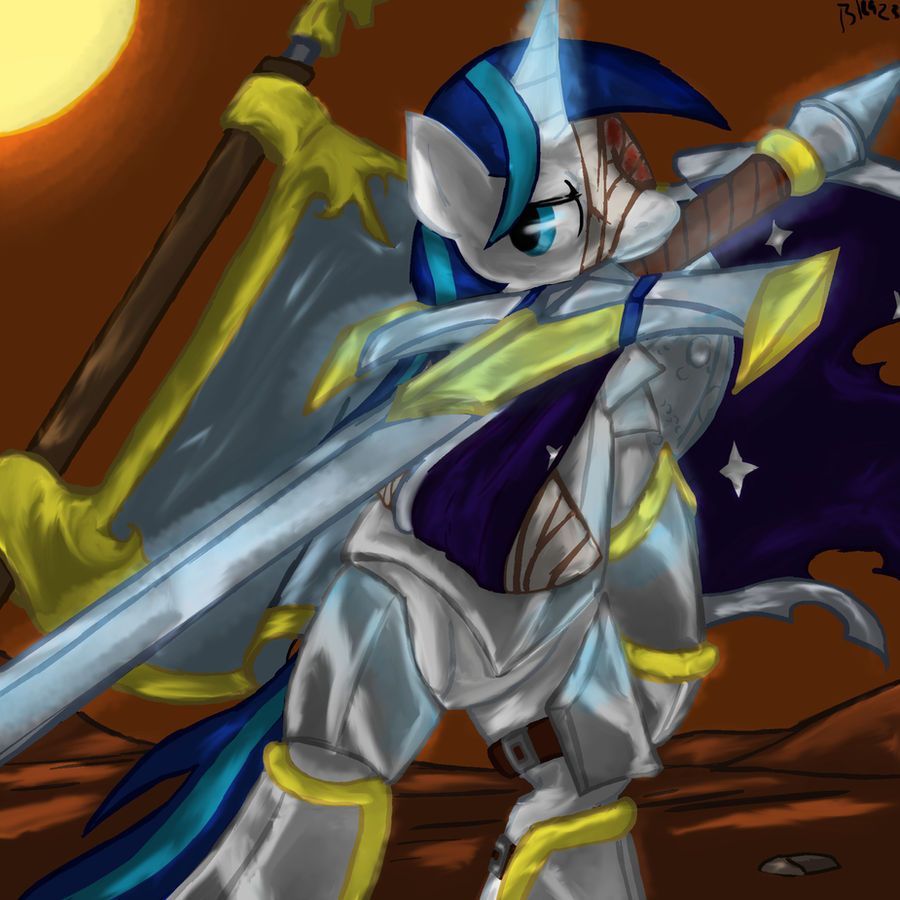 Shining Armor on the battlefield