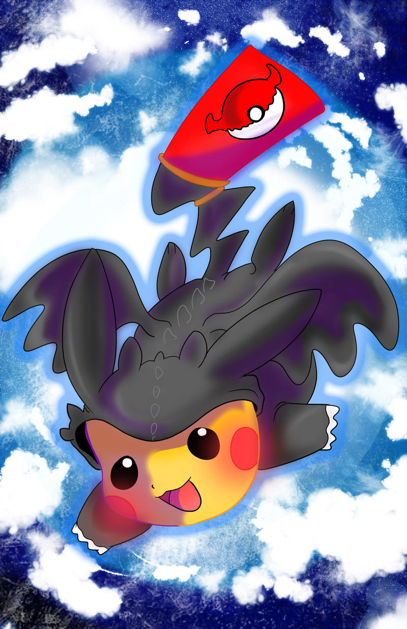 Toothless Pikachu by SamanthaSawyer on DeviantArt