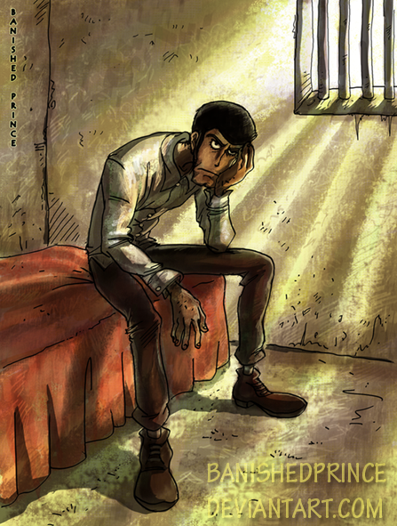 Zenigata in jail