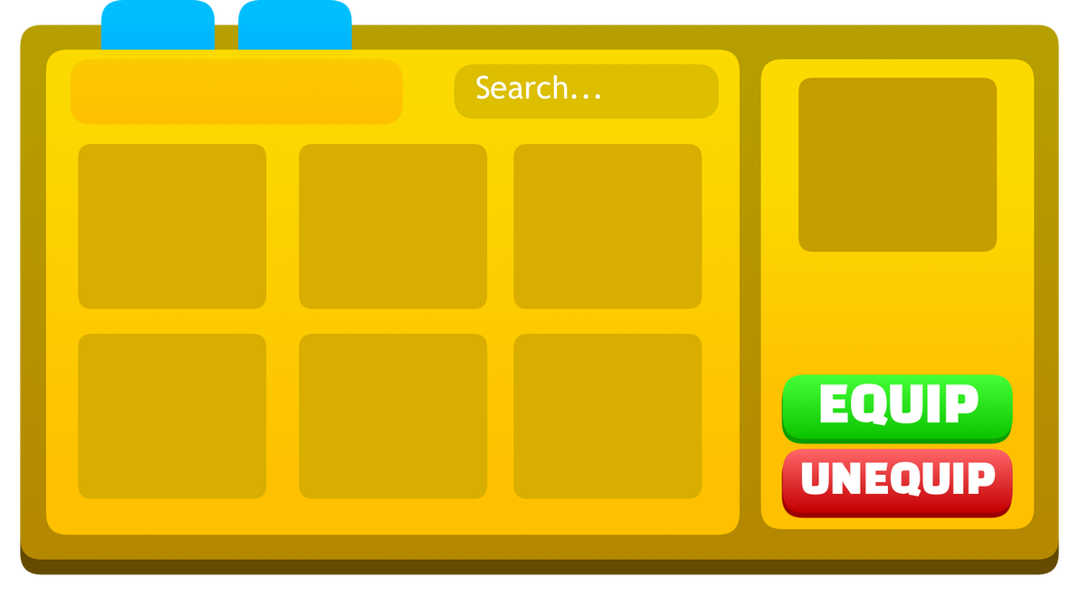 Inventory UI by iamLuxie on DeviantArt
