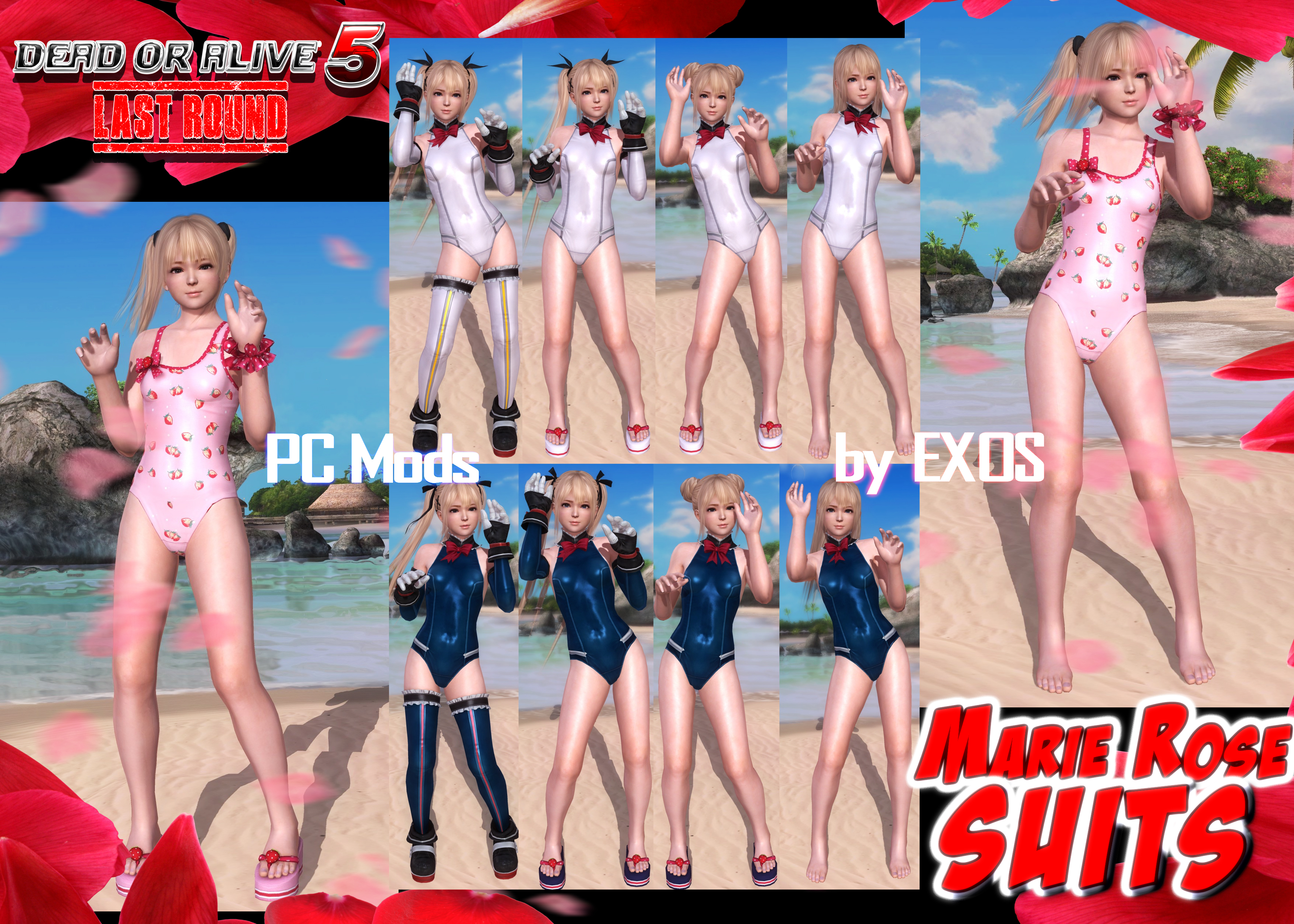 DOA marie rose  school swimwear mod