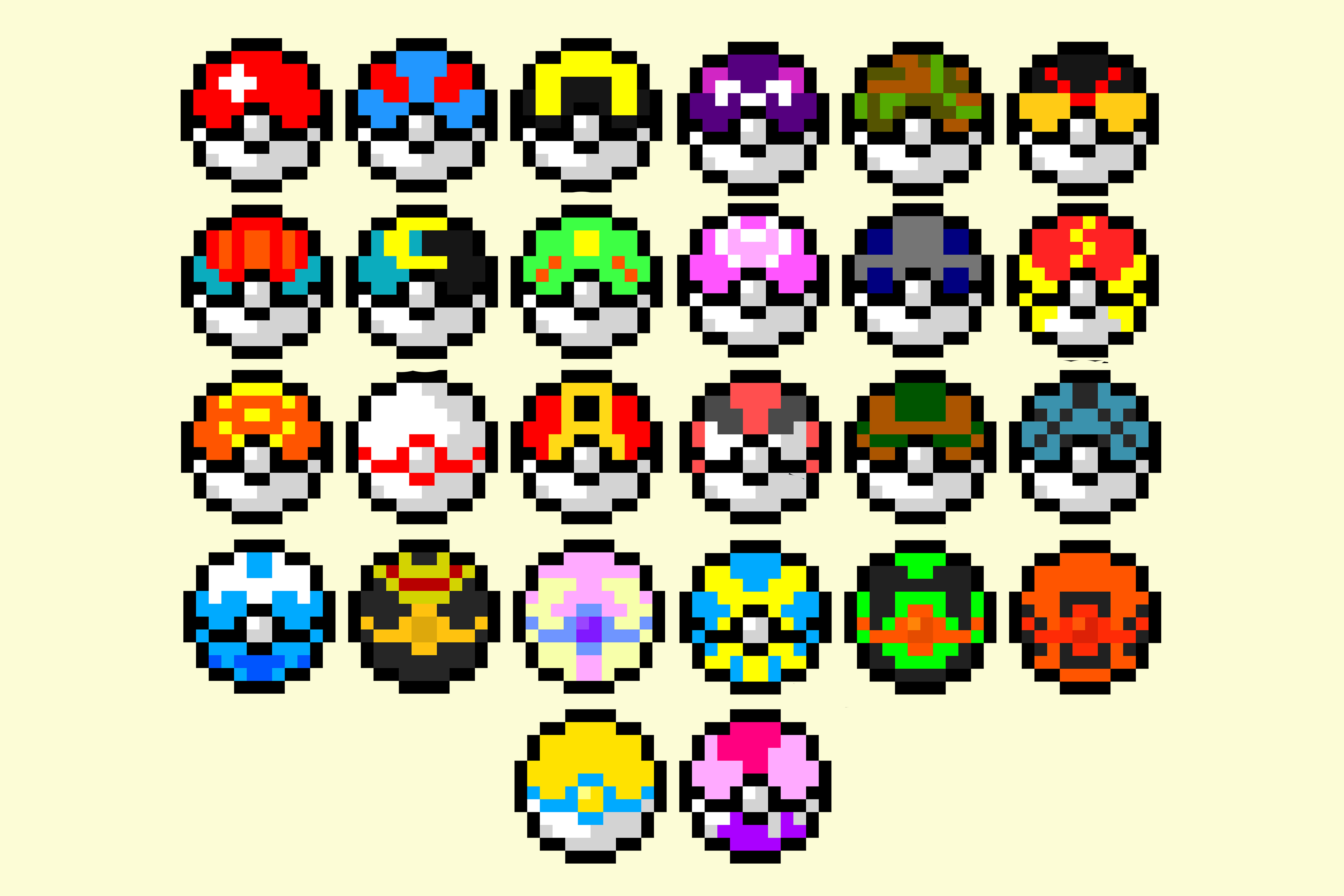 Pixel Pokeball by StoopidFox on DeviantArt