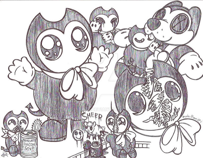 Pictures baby bendy Bendy Coloring