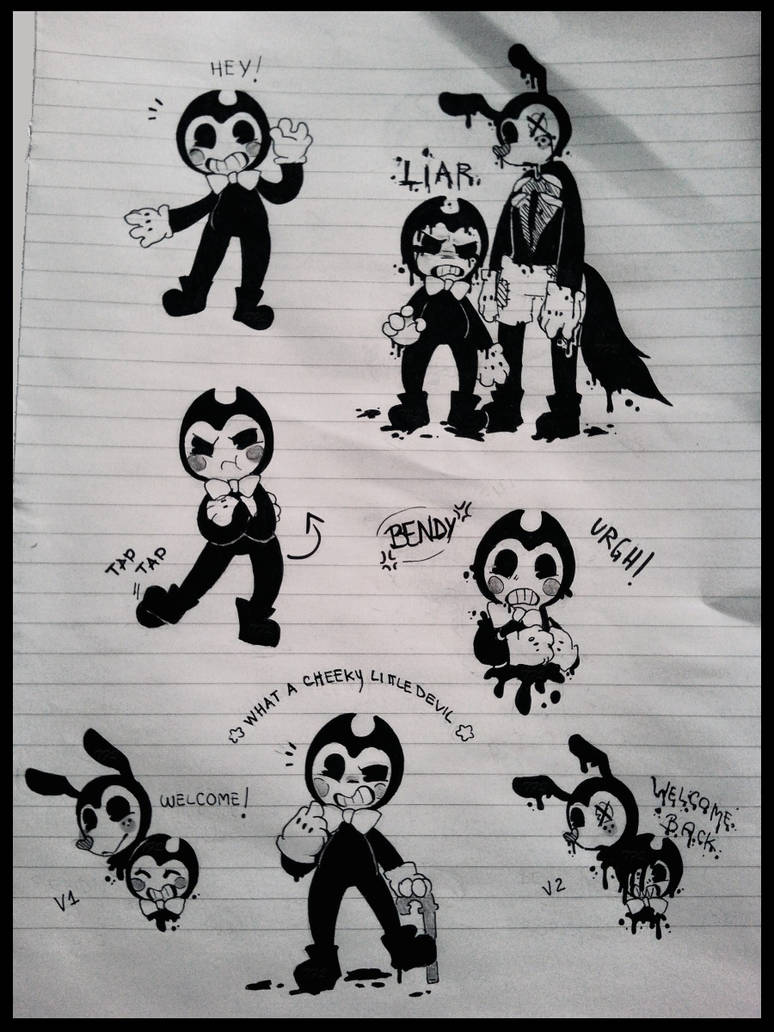 Batim Ink Ouddle BATIM doodles by TheFroggyQueen on DeviantArt