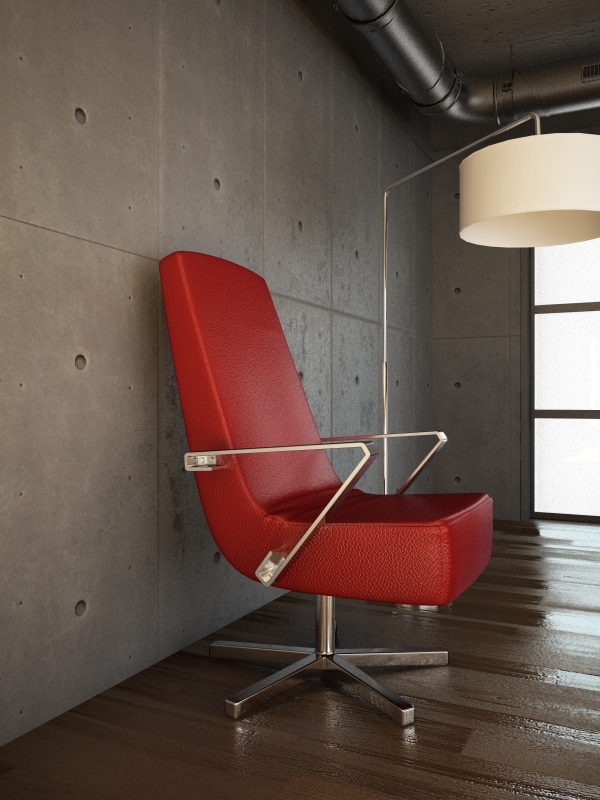 Red Chair 3D