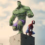 Hulk and Spidey colab with Anny-D