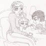 Klaine Papa Rory Bed Time