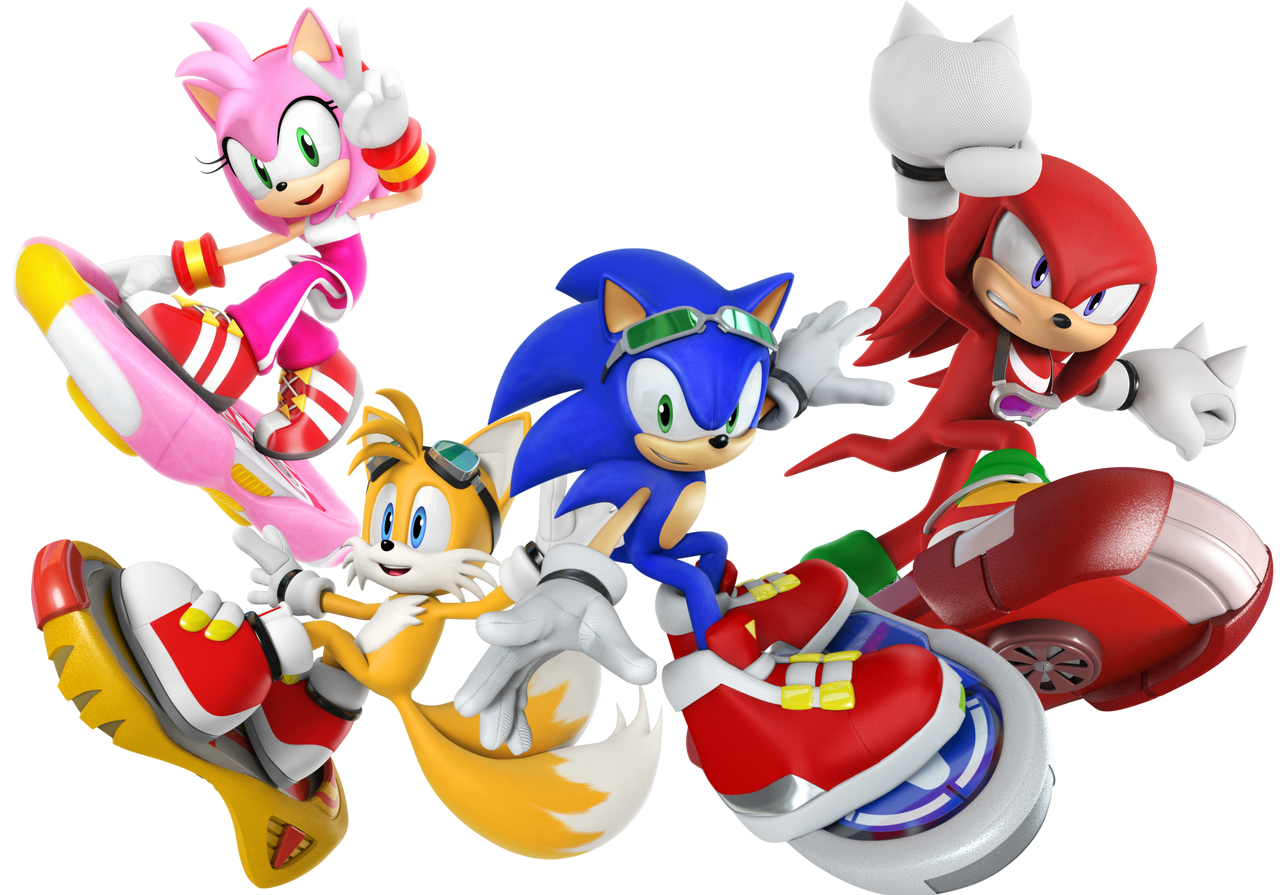 Sonic Riders Fit Team Sonic in Sonic Riders Outfit by DamierDude2000 on DeviantArt