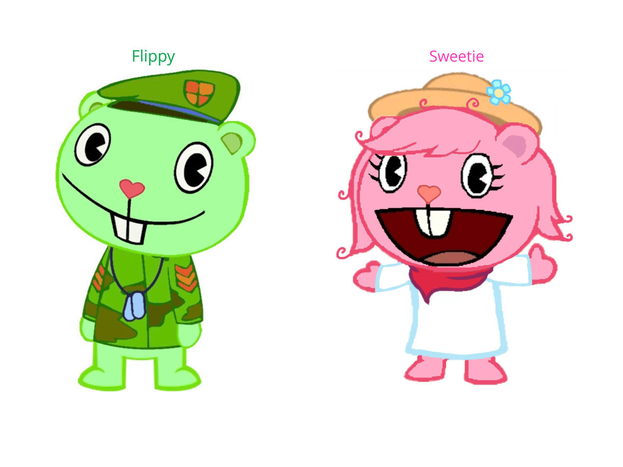 Sweetie (my second OC) happy tree friends by TazyanaDevil on DeviantArt