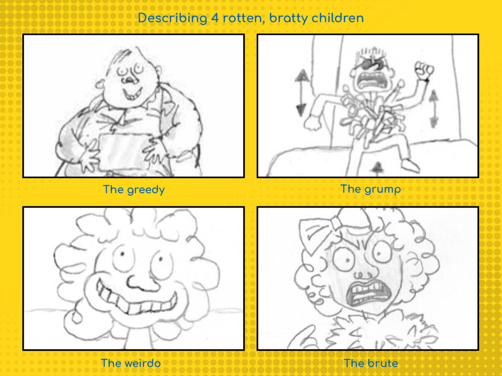 Describing 4 rotten bratty children book version by TazyanaDevil on ...