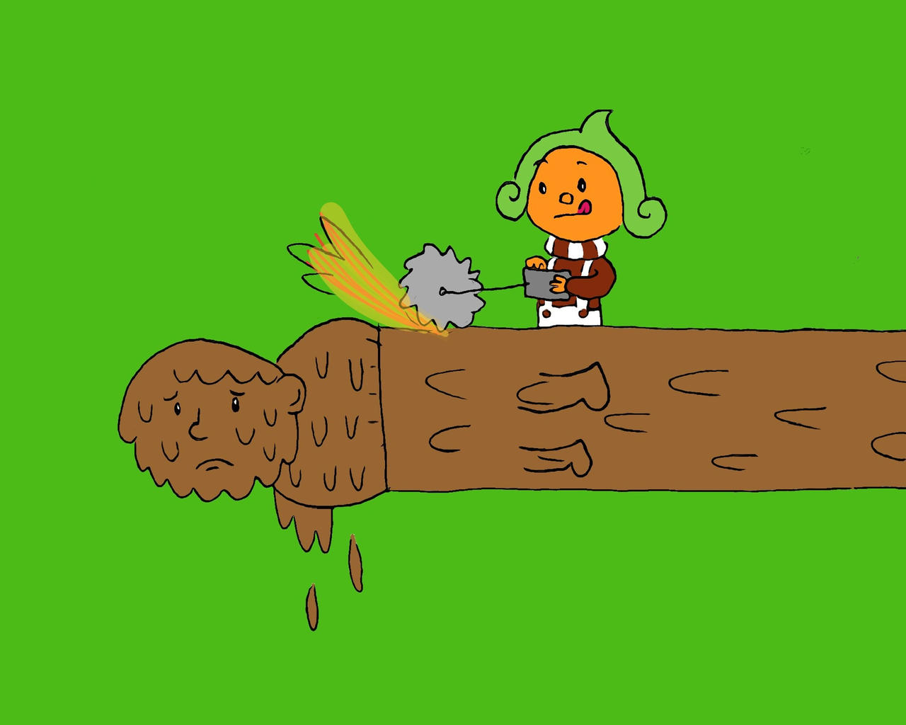 Augustus Gloop Goes up the Pipe by TazyanaDevil on DeviantArt