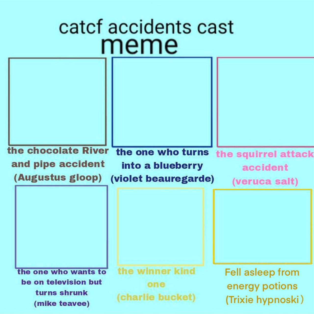 CATCF Accidents cast meme (my style) by TazyanaDevil on DeviantArt